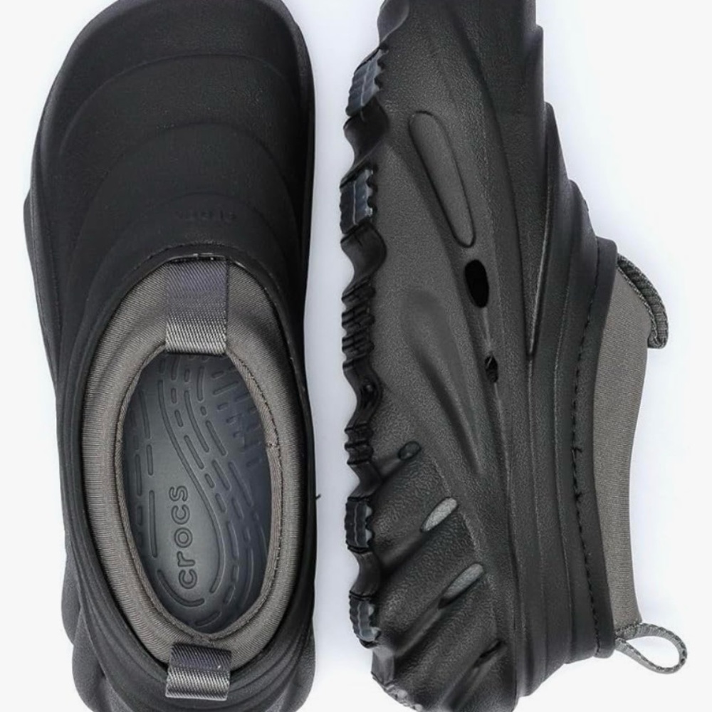 CROCS Echo Storm Women’s Black and Gray Slip-On Clog